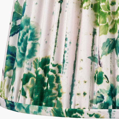 Kyoto Flower 35cm Pleated Shade Emerald