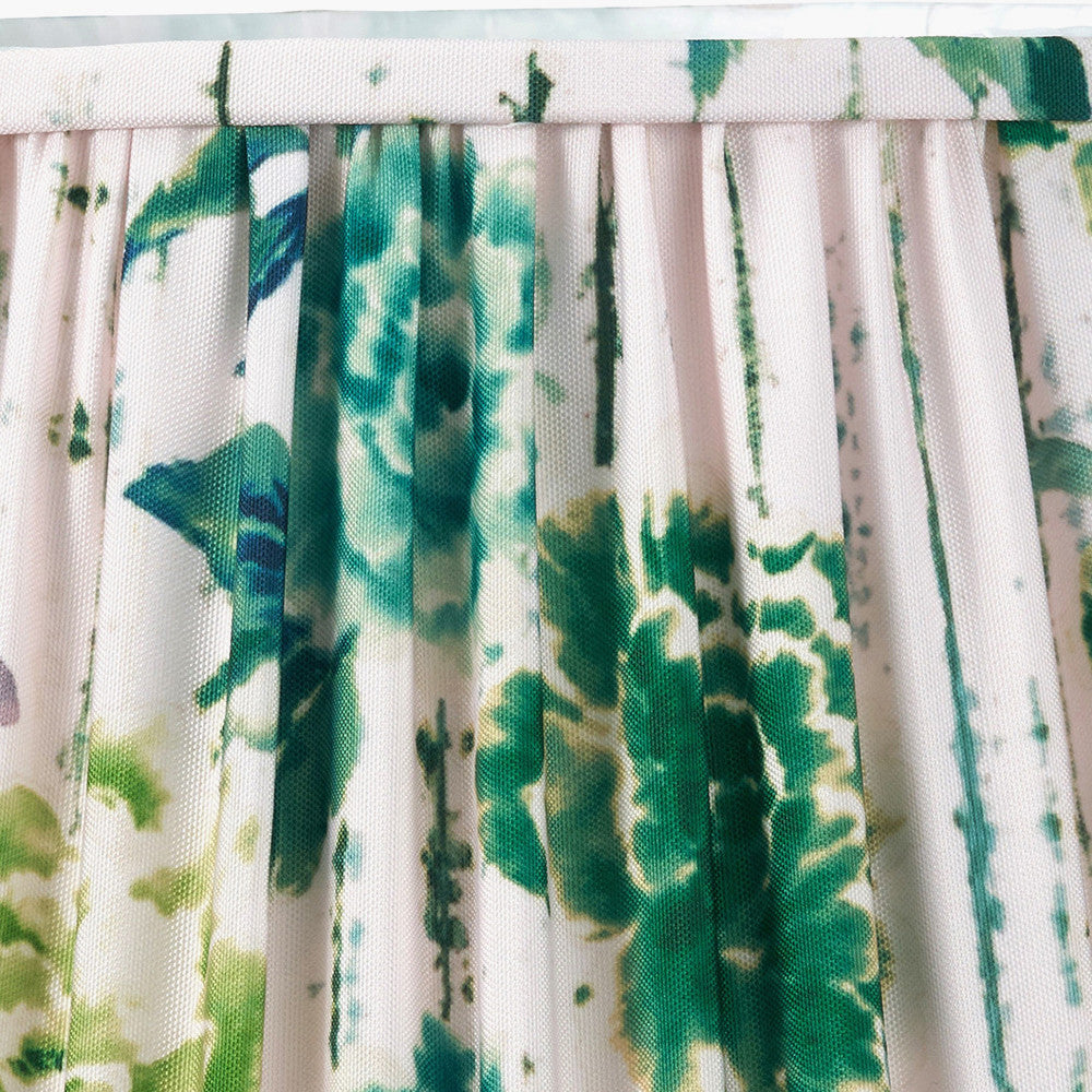 Kyoto Flower 35cm Pleated Shade Emerald