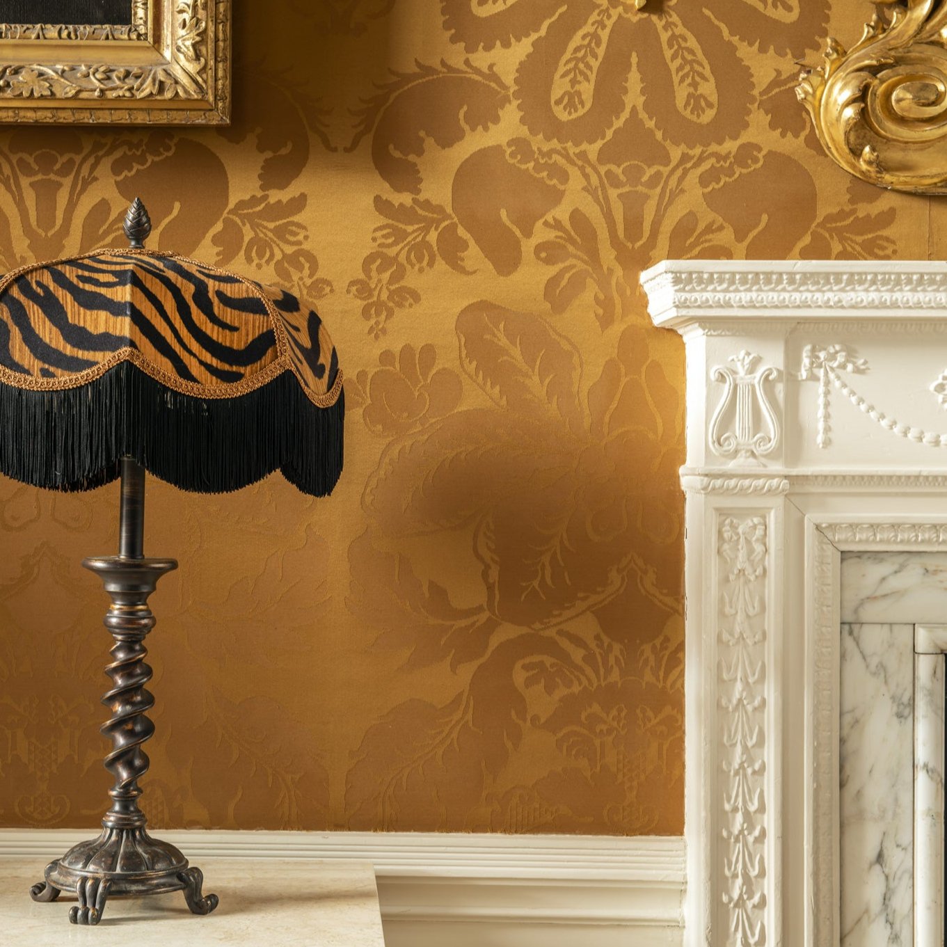 The Tigress Fringed Lampshade