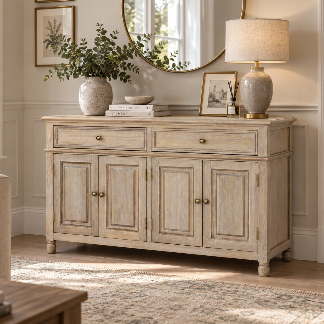 Delphine 4 Door 2 Drawer Sideboard