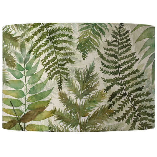 Elowen Eva Printed Linen Lampshade | Hand-Rolled Edges Made in UK