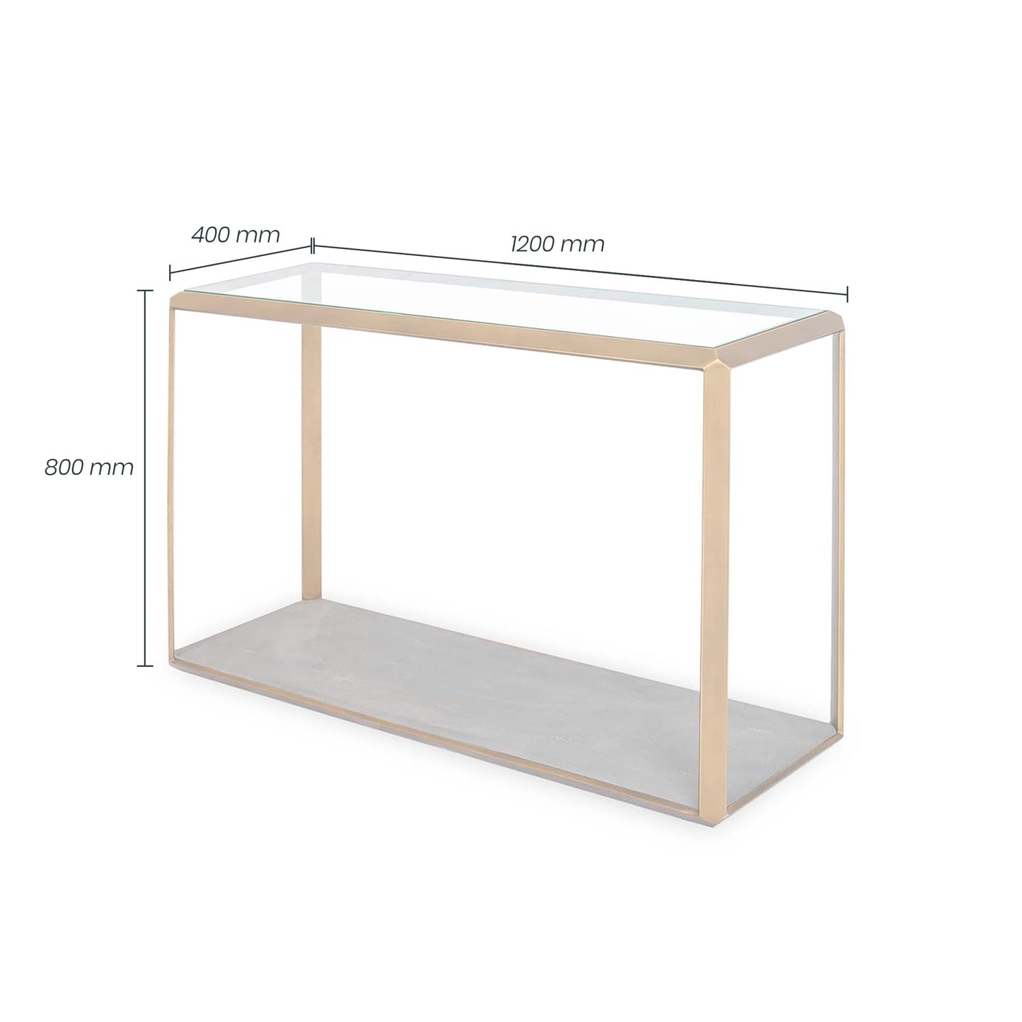 Shop the Elmley Console Table featuring a sleek glass top and an antique style brass surround.  FREE UK Mainland Delivery. Shop online today at www.nobleandnook.co.uk