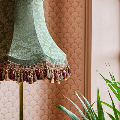 The Emerald Damask Lampshade | Sorrel Green