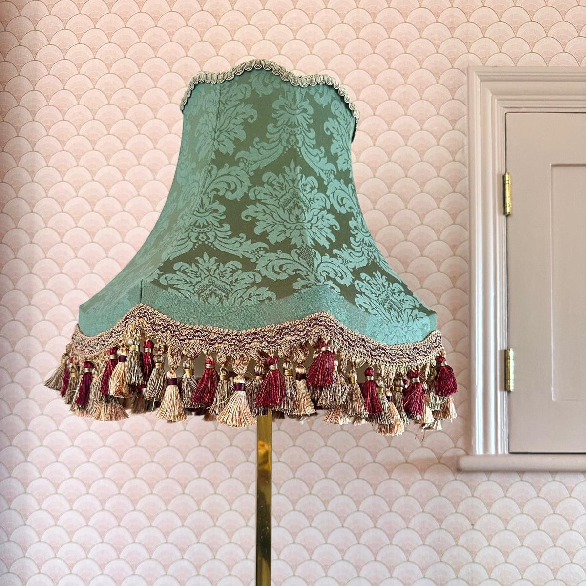 The Emerald Damask Lampshade | Sorrel Green