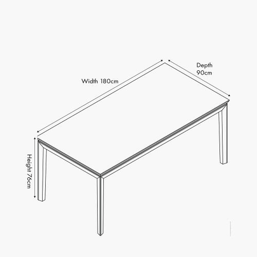 Shop the Gio Black and Natural Acacia Wood 6 Seater Dining Table. Dimensions – W180 x D90 x H76 cm. Perfect for both modern and rustic interiors. Visit www.nobleandnook.co.uk today.