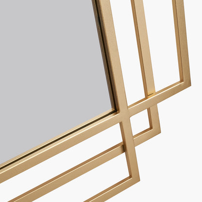 Shop this Gold Metal Art Deco Rectangular Wall Mirror, a timeless and elegant addition to your wall. FREE UK MAINLAND DELIVERY. Shop online now at www.nobleandnook.co.uk