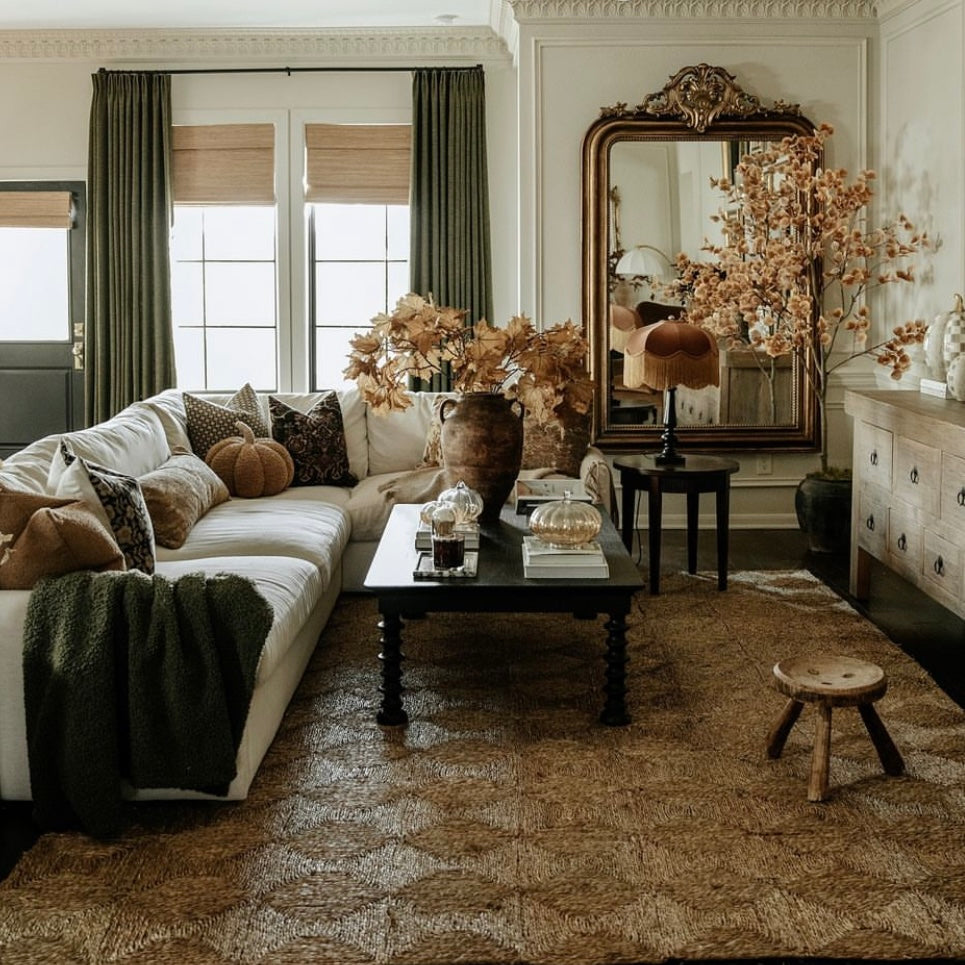 The Emmy Fringed Lampshade with Golden Fringe