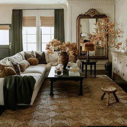 The Emmy Fringed Lampshade with Golden Fringe