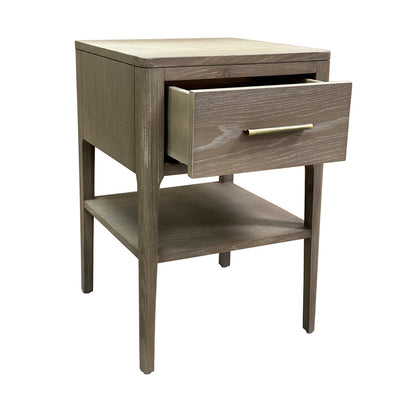 Abberley One Drawer Bedside Table | Oak