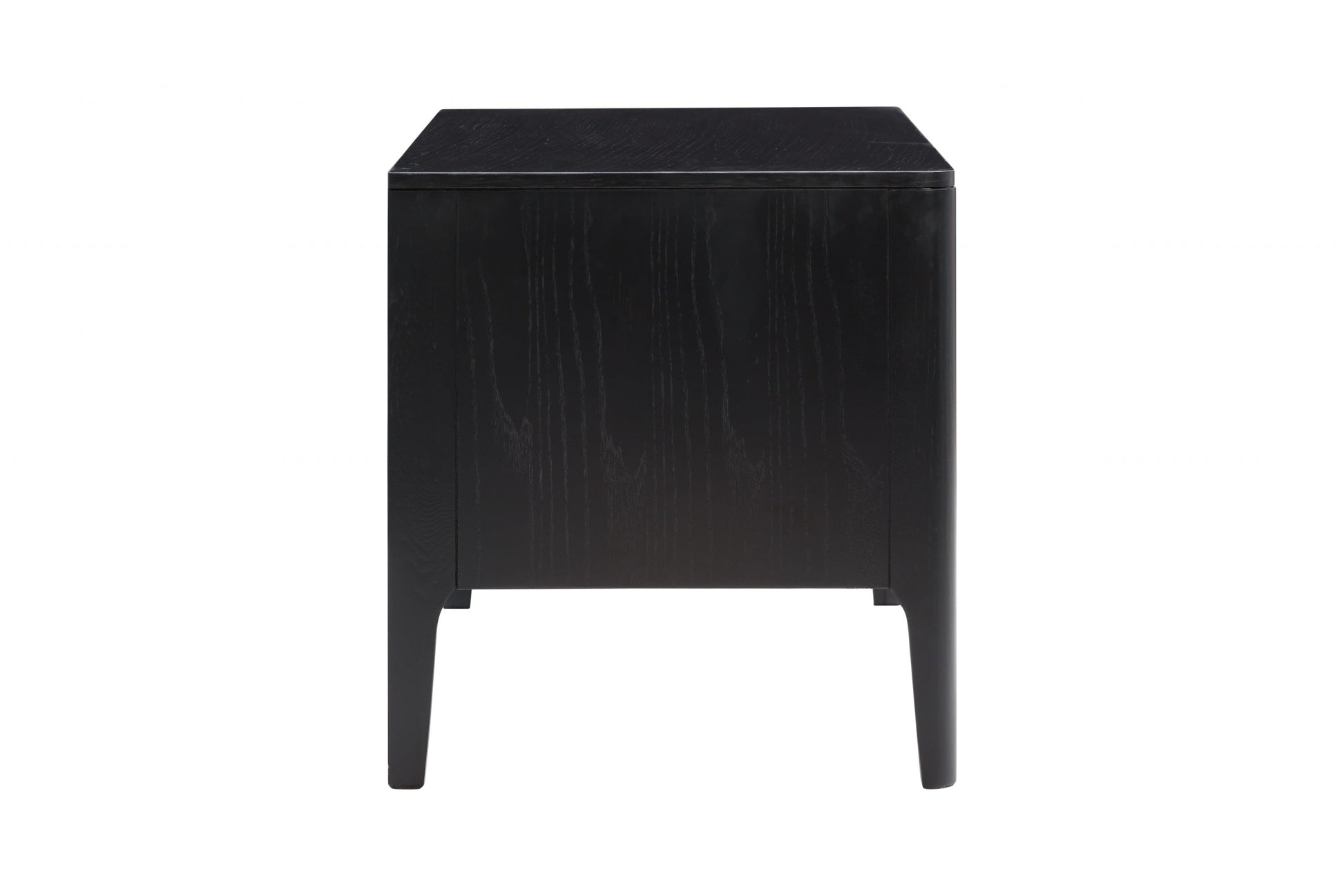 Shop the Abberley TV Unit, crafted in black stained oak with visible wood grain and a ribbed design. FREE UK Mainland Delivery. Shop online today at www.nobleandnook.co.uk
