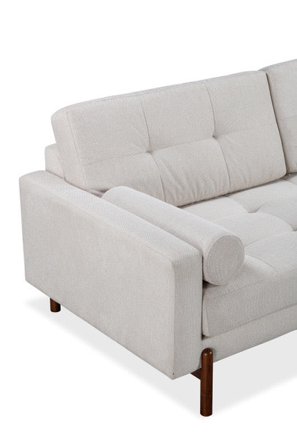 The Candover Upholstered Sofa in Neutral Fabric