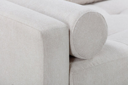 The Candover Upholstered Sofa in Neutral Fabric