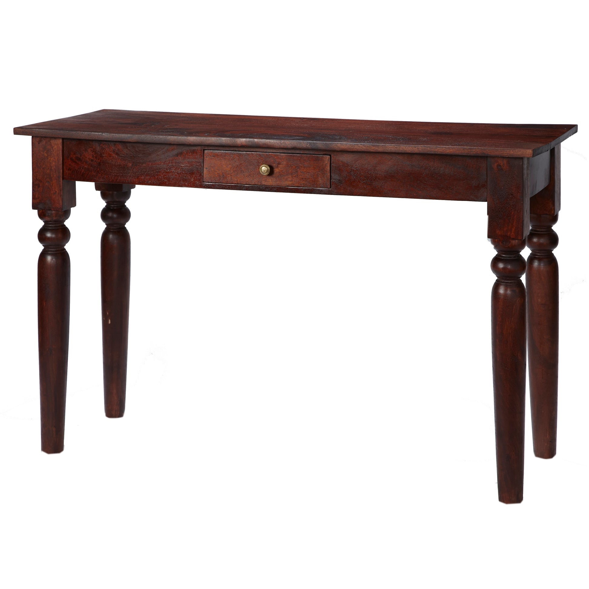 Crafted from Solid Mango Wood – Durable, sustainable, and full of character Warm Mahogany Finish - Deep, rich tone adds elegance to any room. Shop online at www.nobleandnook.co.uk