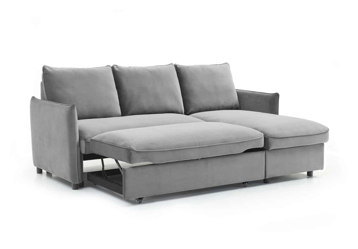 Blaire Corner Sofa Bed with Chaise Storage
