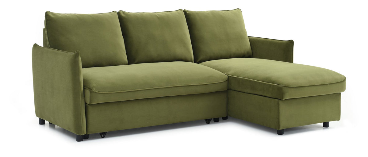 Blaire Corner Sofa Bed with Chaise Storage