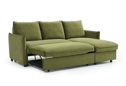 Blaire Corner Sofa Bed with Chaise Storage