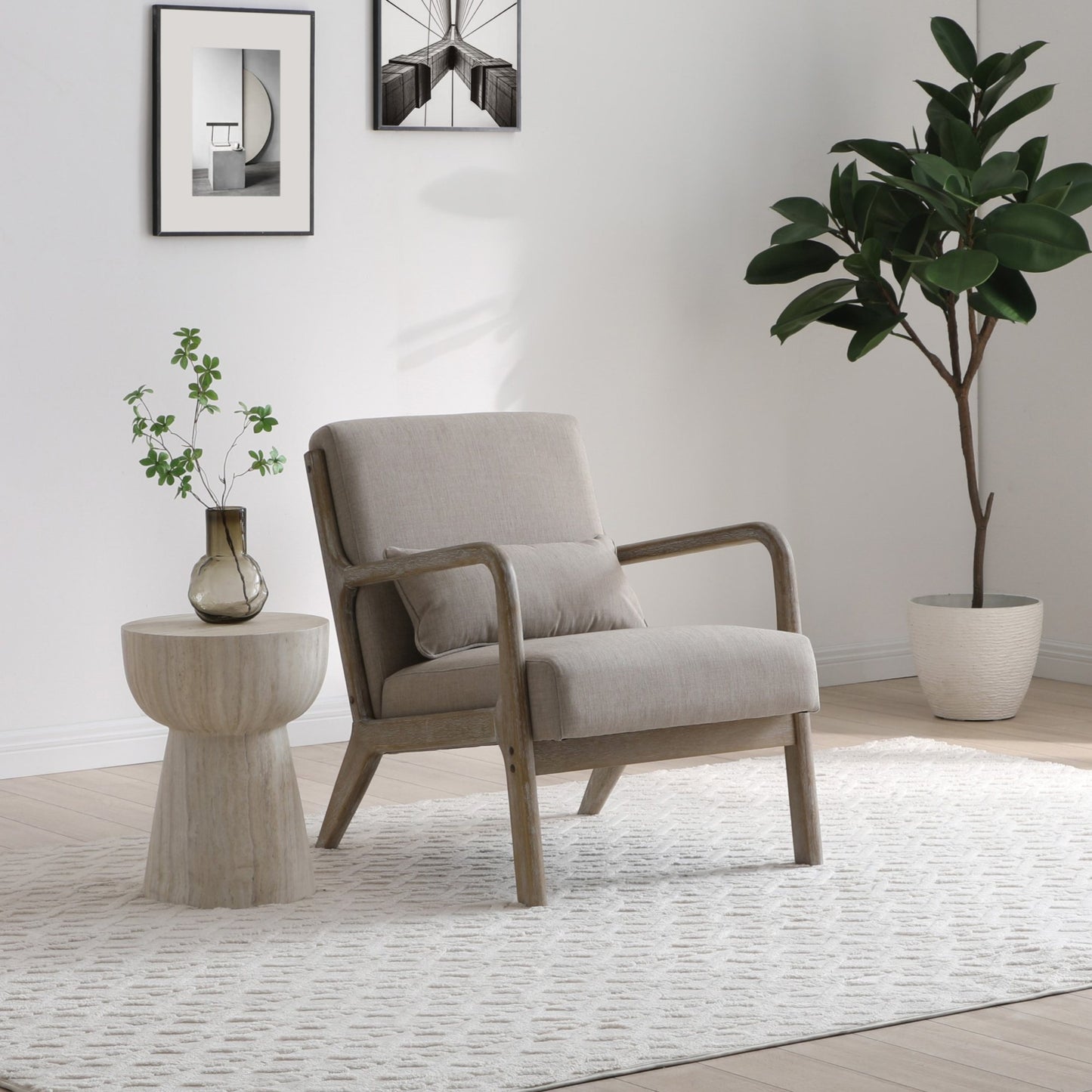 Inca Chair | Washed Wood Frame