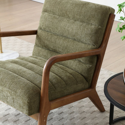 Inca Chair Ribbed Walnut Frame