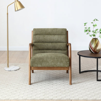 Inca Chair Ribbed Walnut Frame
