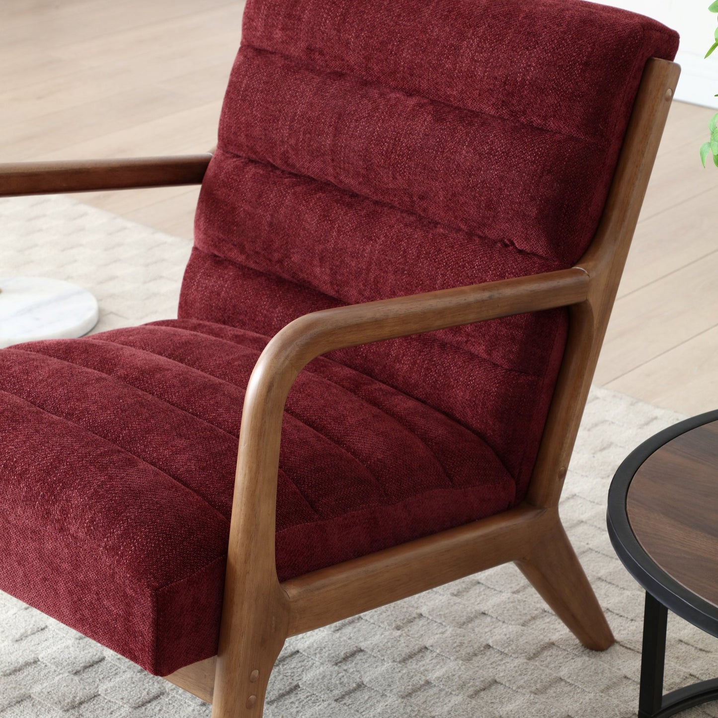 Inca Chair Ribbed Walnut Frame