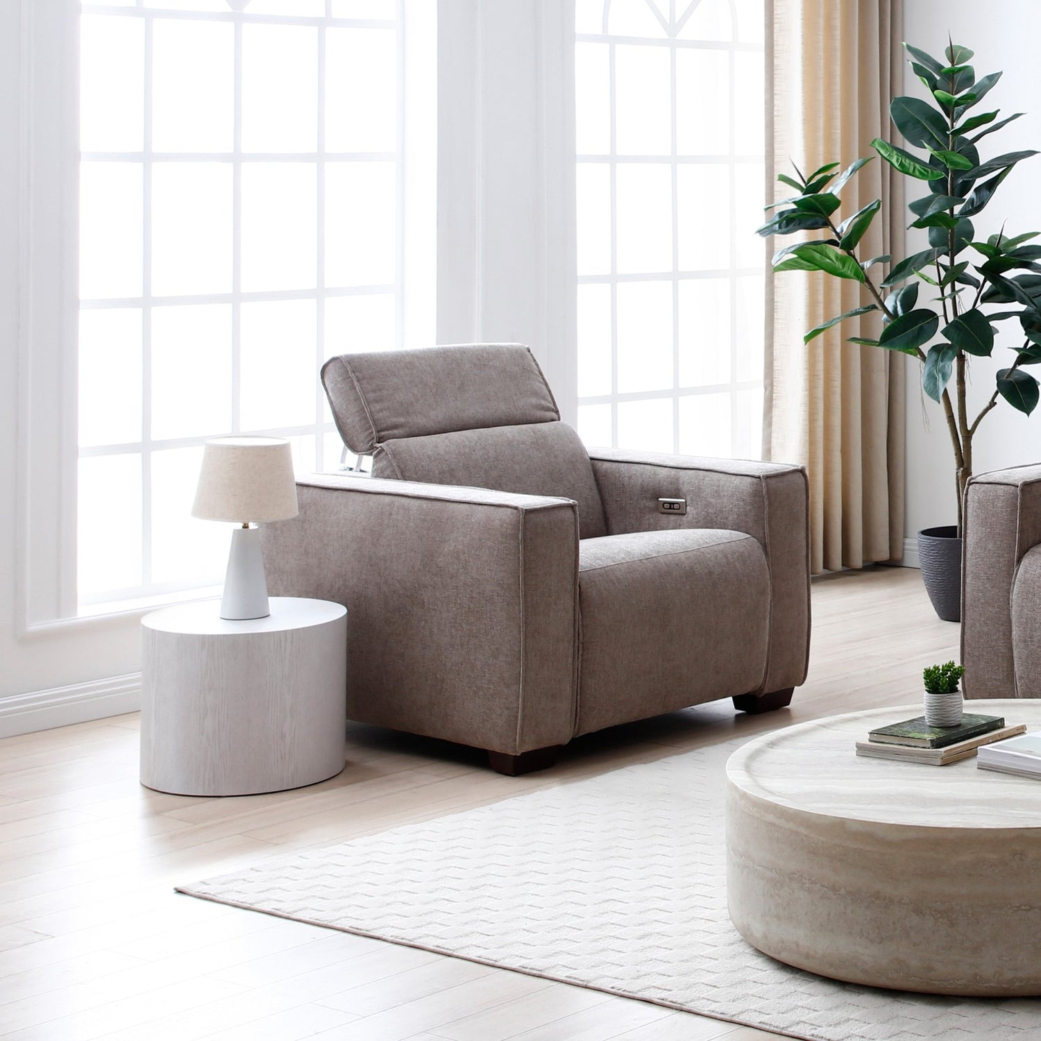 Shop the Primo Electric Recliner Chair, upholstered in a luxurious mole chenille weave. Exceptional relaxation with the added convenience of an electric reclining mechanism. Shop online today at www.nobleandnook.co.uk