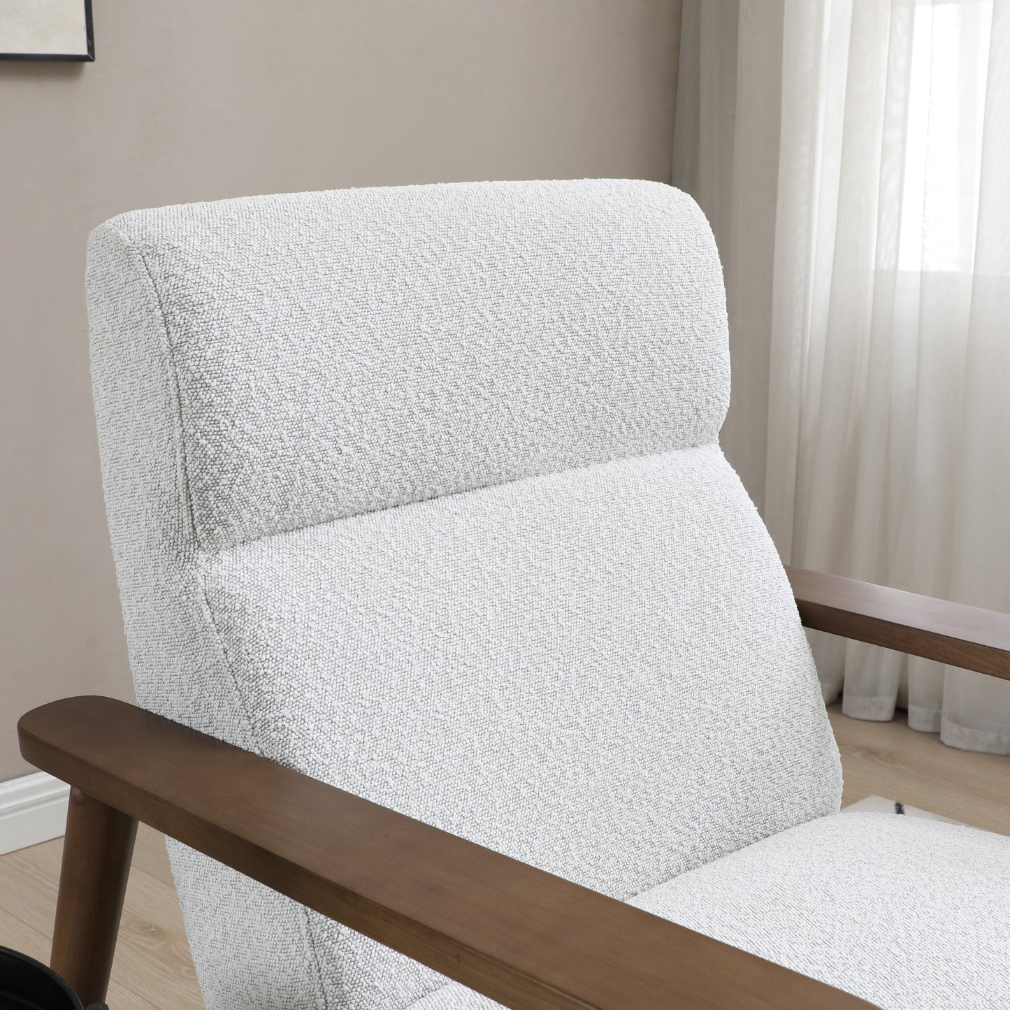 Ultimate comfort and timeless elegance, the Isaac Chair & Footstool, upholstered in luxurious natural bouclé, brings style and warmth to any space. Shop online today at www.nobleandnook.co.uk
