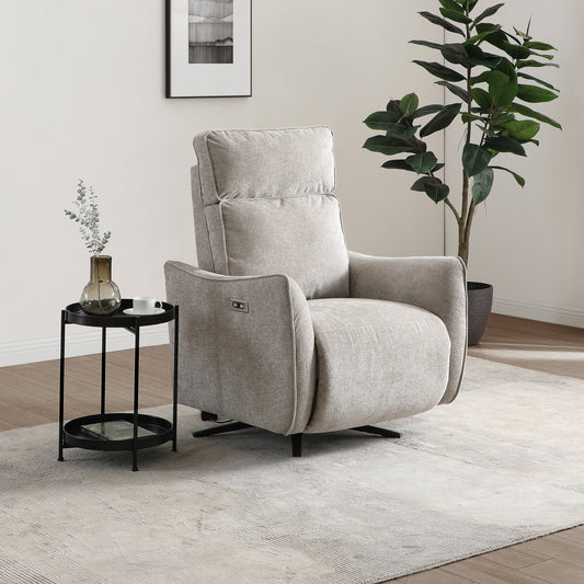 The Finn Electric Recliner Swivel Chair combines modern functionality with luxurious comfort, making it an excellent choice for any contemporary living space. Shop online today at www.nobleandnook.co.uk