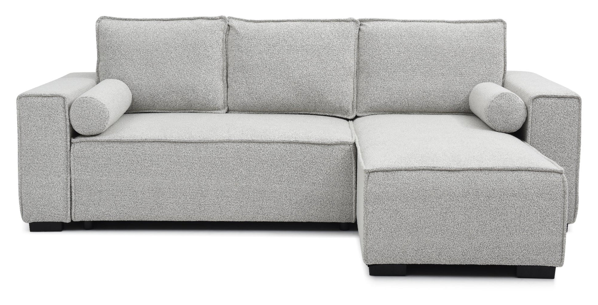 Shop the Harrison Corner Sofa Bed in a Natural Soft Boucle fabric, a versatile and stylish solution for modern homes. This corner sofa bed offers the perfect balance of comfort and practicality.Shop online today at www.nobleandnook.co.uk