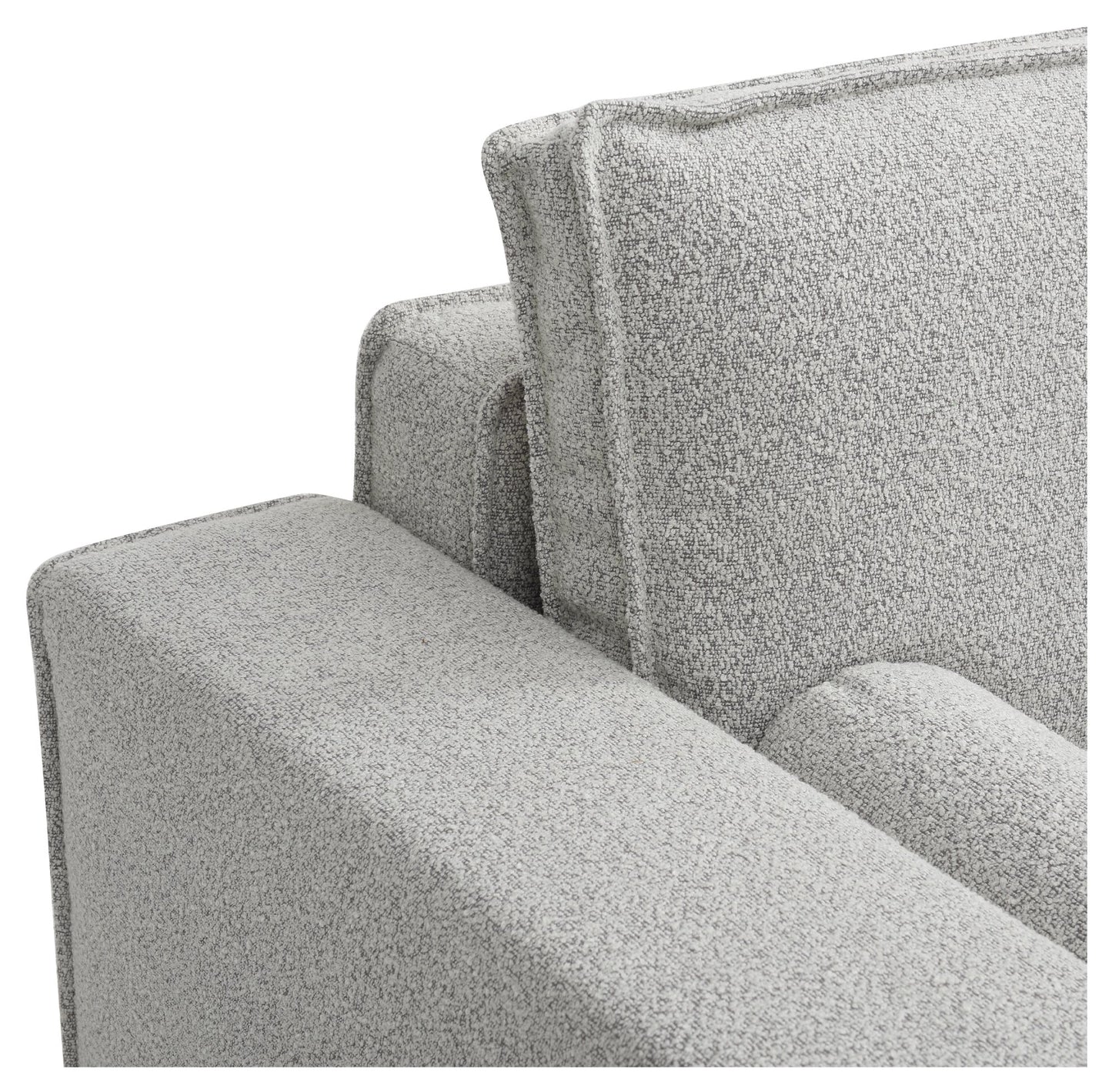 Shop the Harrison Corner Sofa Bed in a Natural Soft Boucle fabric, a versatile and stylish solution for modern homes. This corner sofa bed offers the perfect balance of comfort and practicality.Shop online today at www.nobleandnook.co.uk