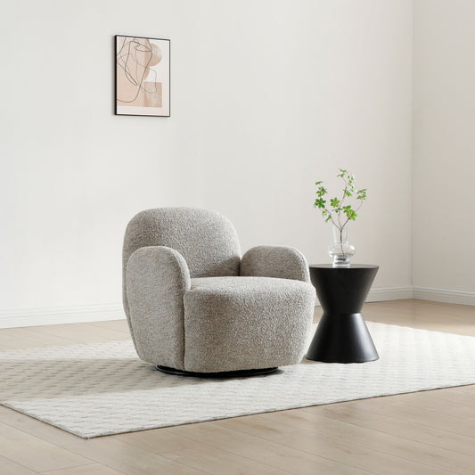 Micky Swivel Chair | Compact Comfort with Modern Style