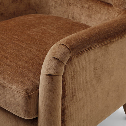 Rosie Wingback Chair | Toffee Luxe Chenille