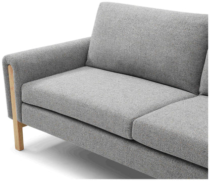 Spacious 3-seater sofa with versatile click-clack mechanism to convert to comfortable bed – H90xW221xD88cm. An ideal solution for modern living. www.nobleandnook.co.uk
