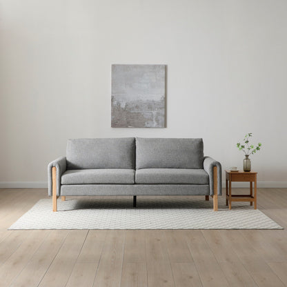 Spacious 3-seater sofa with versatile click-clack mechanism to convert to comfortable bed – H90xW221xD88cm. An ideal solution for modern living. www.nobleandnook.co.uk