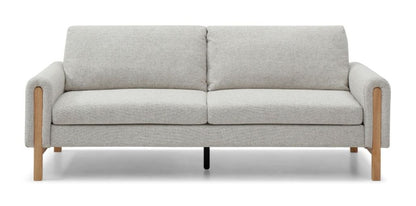 Spacious 3-seater sofa with versatile click-clack mechanism to convert to comfortable bed – H90xW221xD88cm. An ideal solution for modern living. www.nobleandnook.co.uk