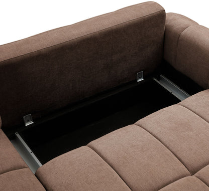 The Morgan Quilted Corner Sofa Bed