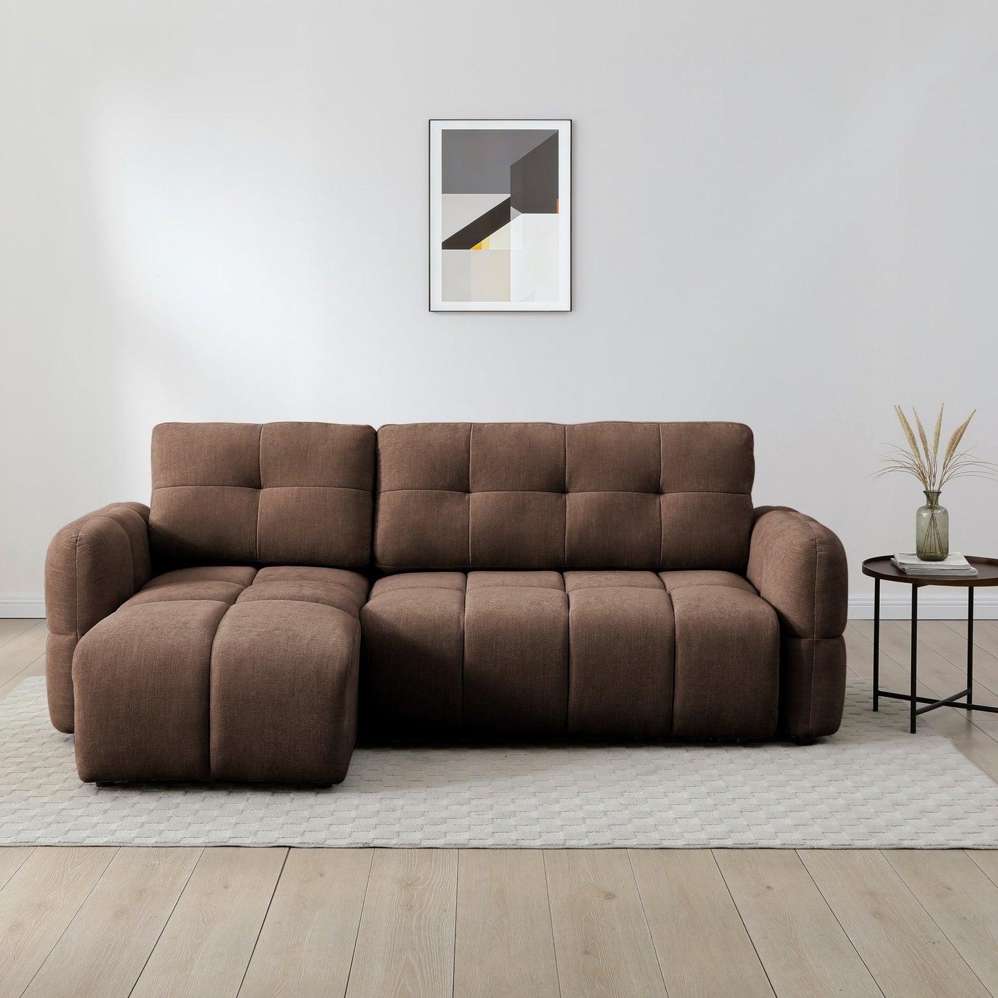 The Morgan Quilted Corner Sofa Bed