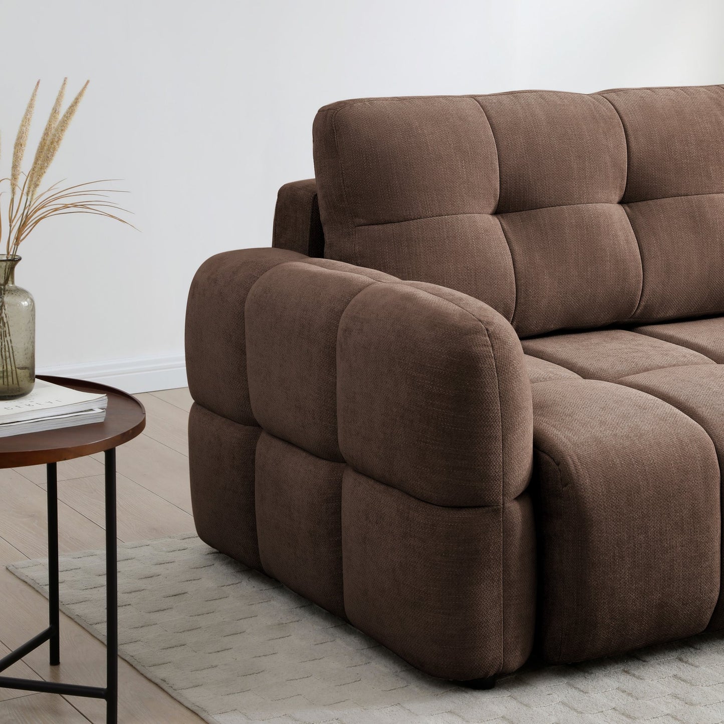 The Morgan Quilted Corner Sofa Bed