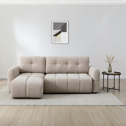 The Morgan Quilted Corner Sofa Bed