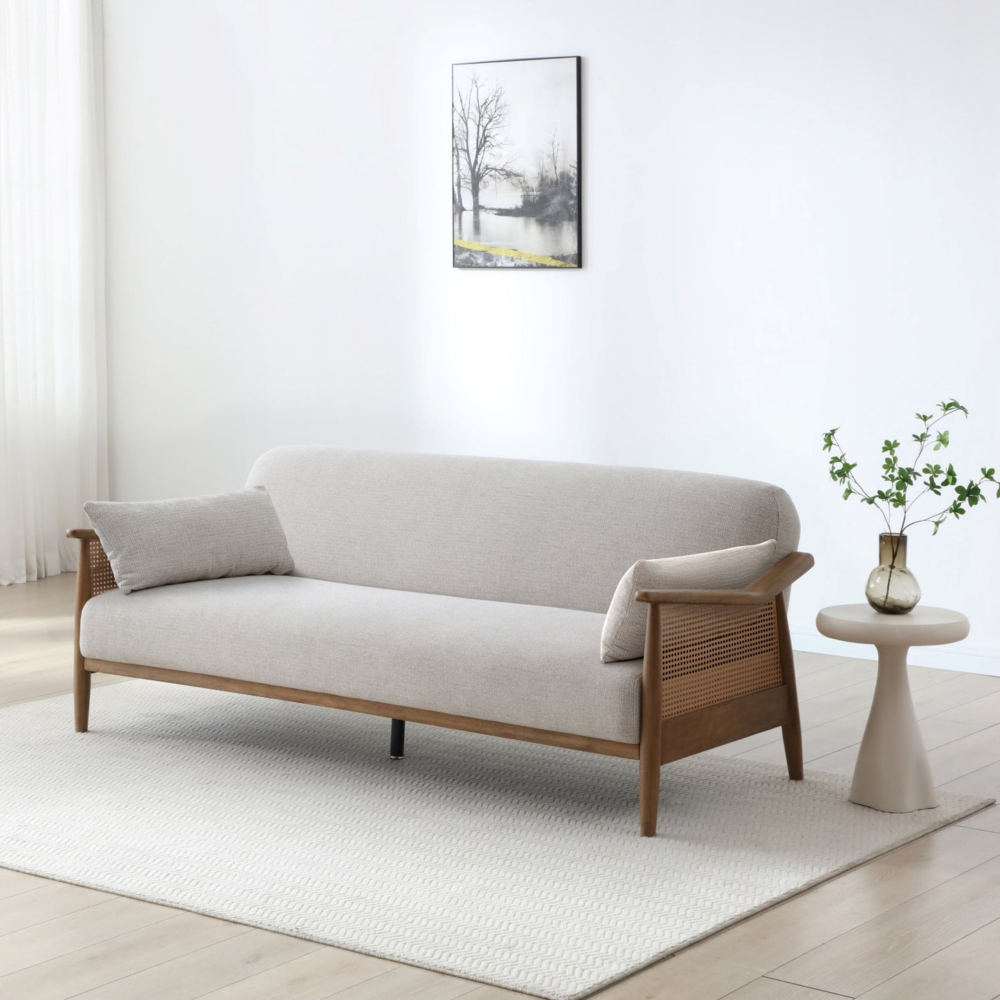 Zara Rattan Arm Sofa Bed
