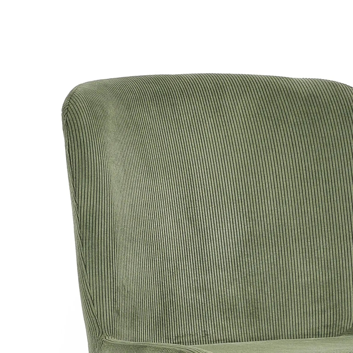 Shop the Leonie Dining Chair in green velvet and bring a sophisticated statement to your dining space. Featuring a plush, curved design and slender black legs. Shop online today at www.nobleandnook.co.uk