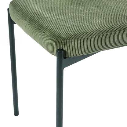 Shop the Leonie Bench in olive green velvet. Its plush upholstery and streamlined design create a refined and inviting presence. Shop onlibe today at www.nobleandnook.co.uk