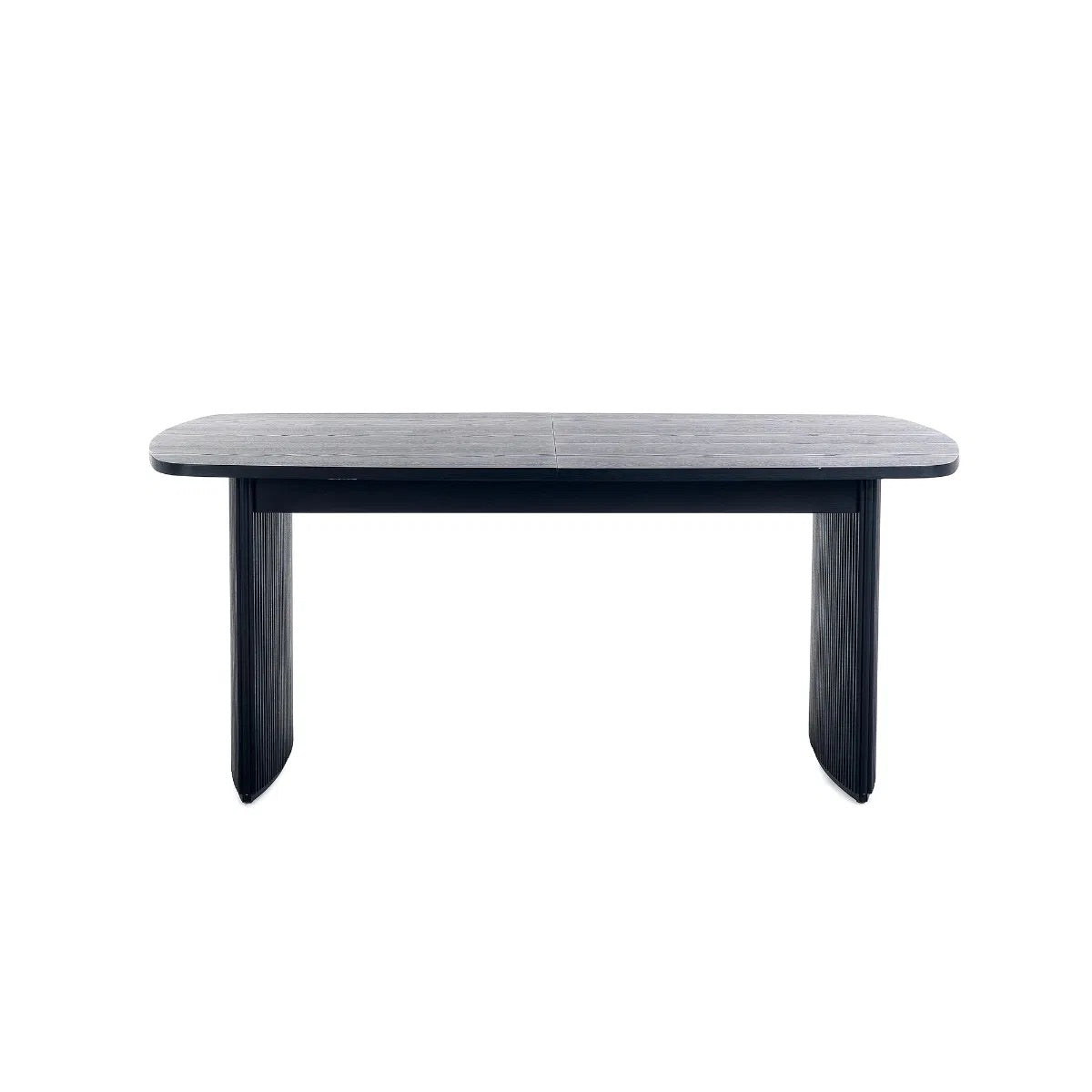 Elevate your dining area with the Louis Fluted Extending Dining Table, a modern masterpiece finished in luxurious matt black. Adjusts from W180cm to W220cm to seat 6 people comfortably. Shop online today at www.nobleandnook.co.uk