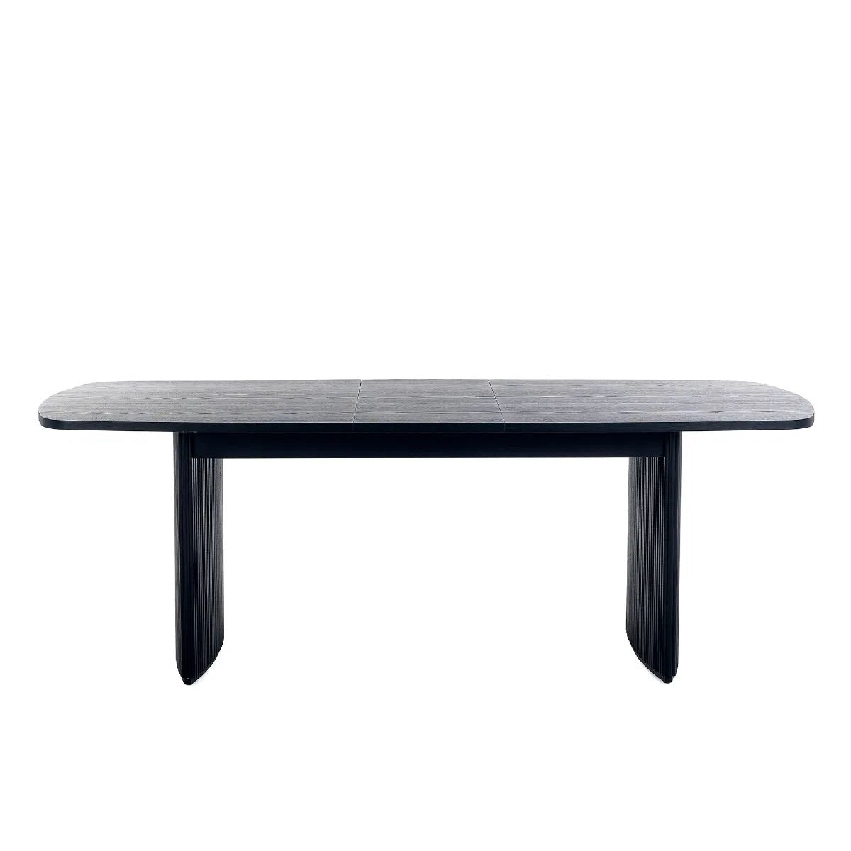 Elevate your dining area with the Louis Fluted Extending Dining Table, a modern masterpiece finished in luxurious matt black. Adjusts from W180cm to W220cm to seat 6 people comfortably. Shop online today at www.nobleandnook.co.uk