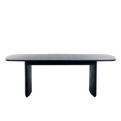 Elevate your dining area with the Louis Fluted Extending Dining Table, a modern masterpiece finished in luxurious matt black. Adjusts from W180cm to W220cm to seat 6 people comfortably. Shop online today at www.nobleandnook.co.uk