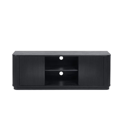Louis Black Fluted TV Unit