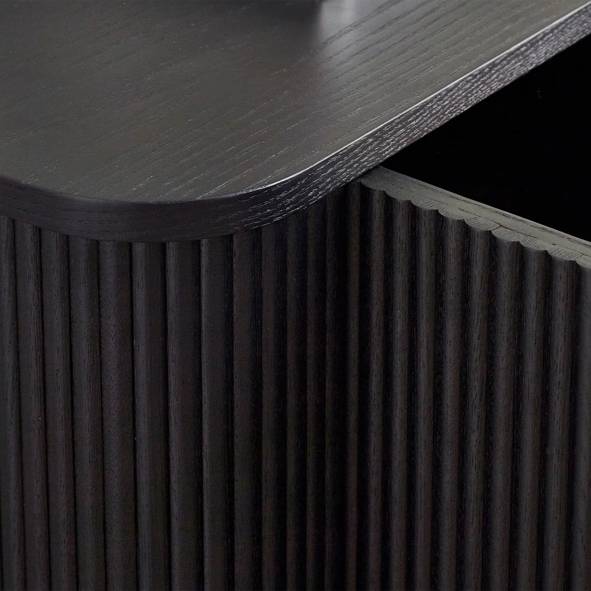 Louis Black Fluted Sideboard