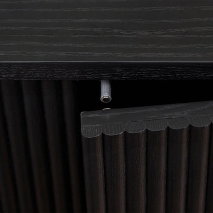 Louis Black Fluted Sideboard