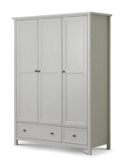Maine 3 Door Combination Wardrobe | Dove Grey