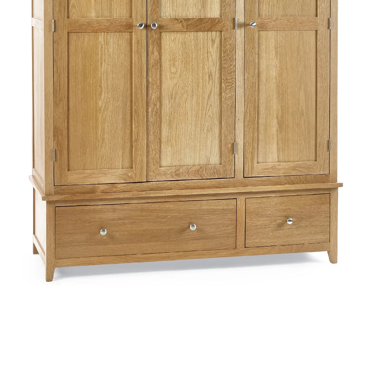 Mallory Oak 3 Door Wardrobe with Drawers