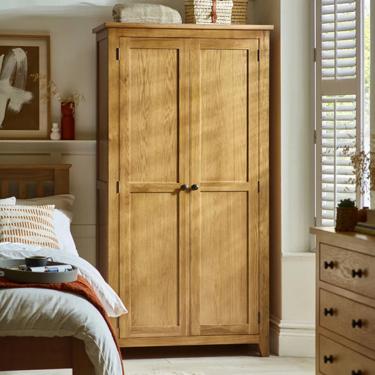 Marlborough Double Wardrobe in White Oak
